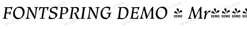 FONTSPRING DEMO - Mr字体转换